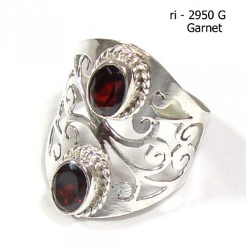 Top selling twin stone gemstone finger ring 